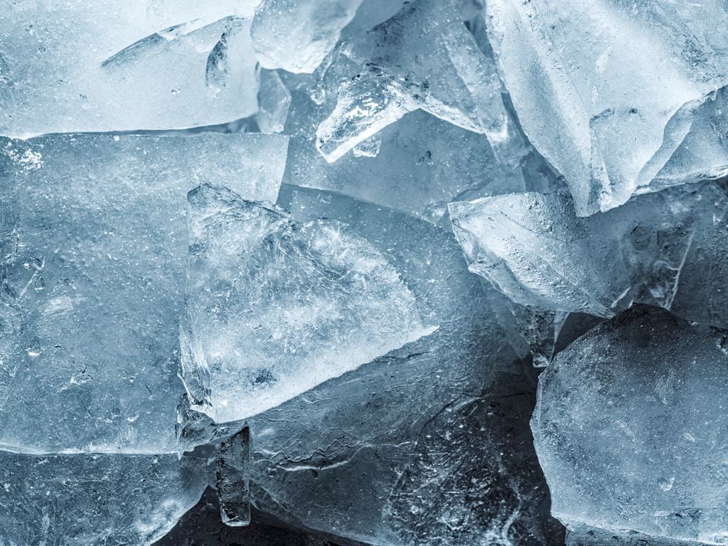 A close up photo of ice