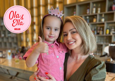 Ola Jordan with her daughter, Ella