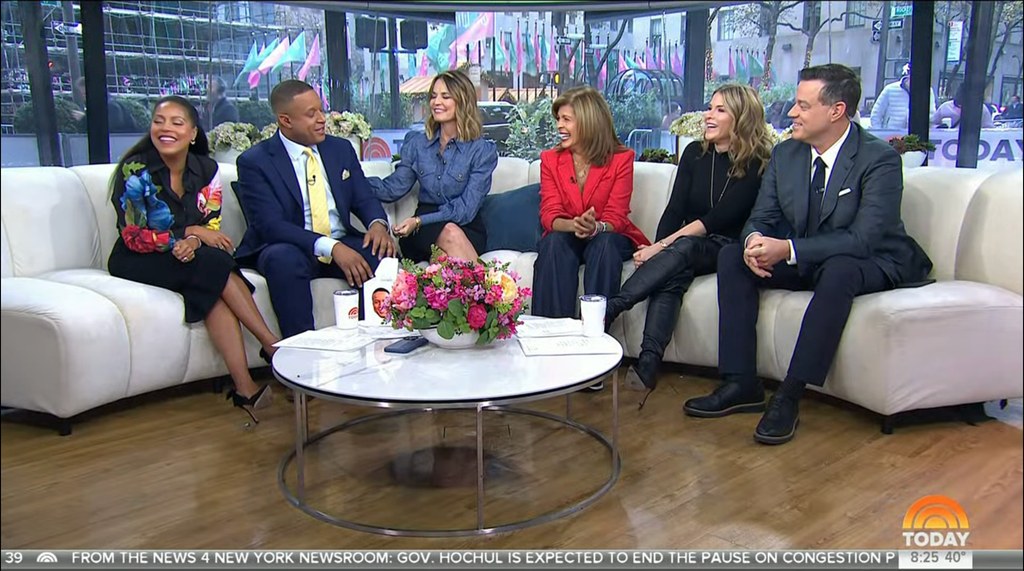 Craig was surrounded by his fellow Today show hosts as the news broke