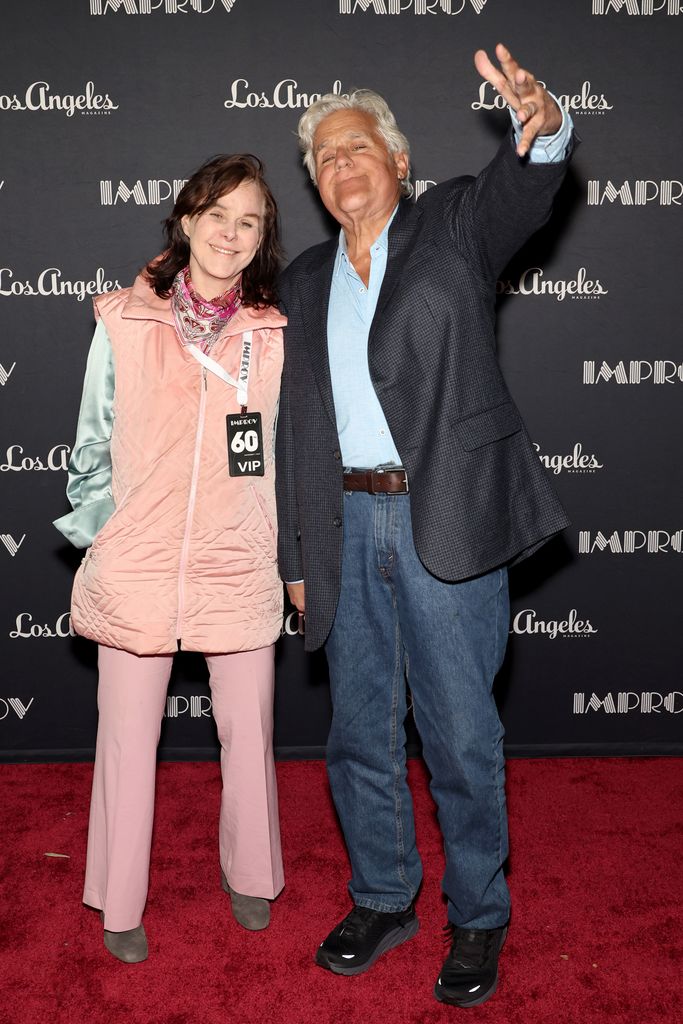 Mavis Leno and Jay Leno attend 60th Anniversary at The Improv at Hollywood Improv on November 07, 2023 