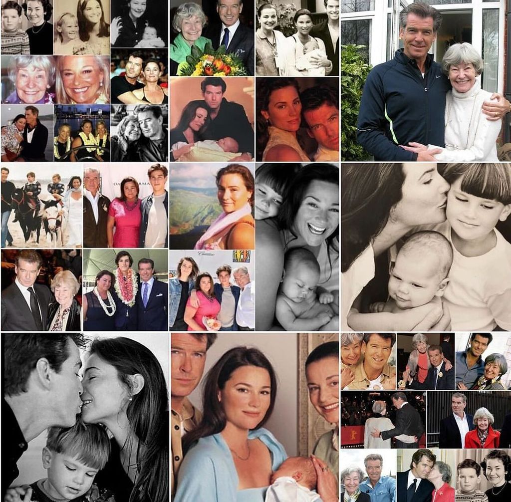 Pierce Brosnan shares a Mother's Day tribute to his mom May, his wife Keely Shaye, and mother-in-law Sharon