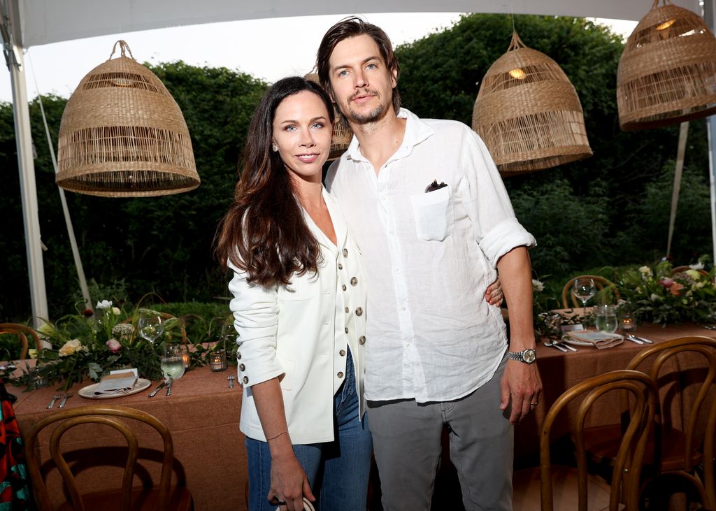 Barbara Bush and Craig Coyne at the Summer Celebration and dinner party on July 26, 2023 in East Hampton, New York