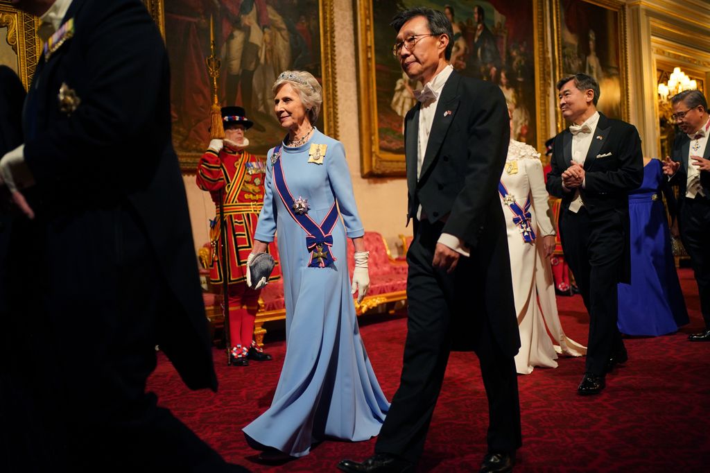 Duchess of Gloucester at Korea state banquet