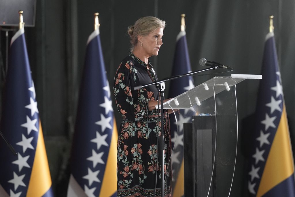 The Duchess of Edinburgh speaks at the Commemoration of the 30th Anniversary of the Srebrenica Genocide