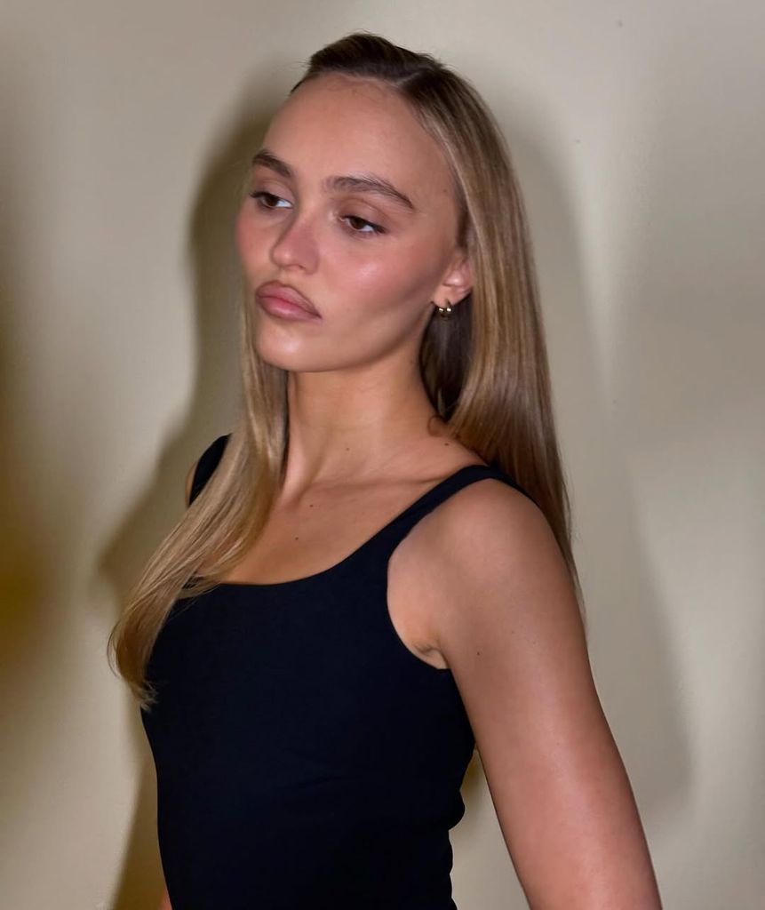 Lily-Rose Depp's signature pout exudes '90s glam