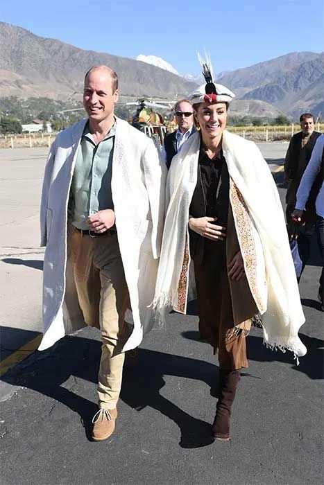 Prince William and Kate in Pakistan in 2019