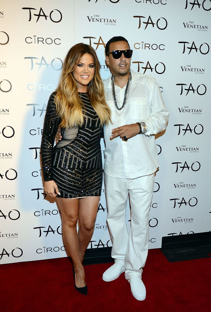 Khloe Kardashian and French Montana arrive at Khloe Kardashian's 30th birthday party