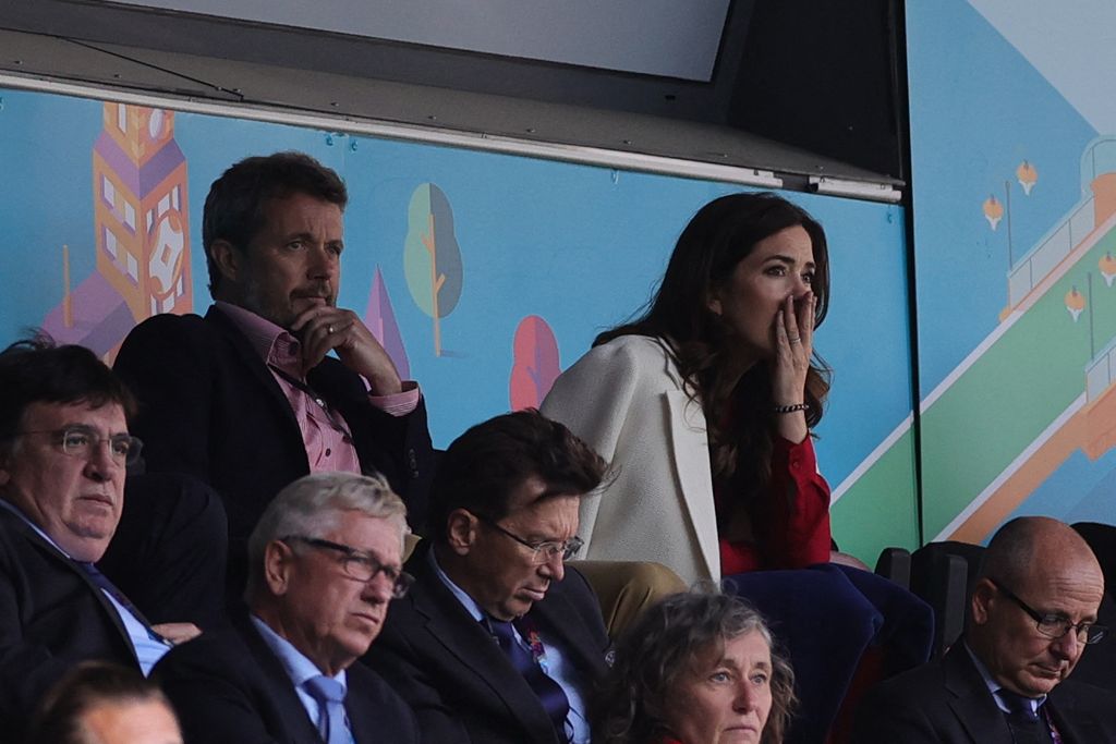 Frederik and Mary witnessed the match where Eriksen collapsed at Euro 2021