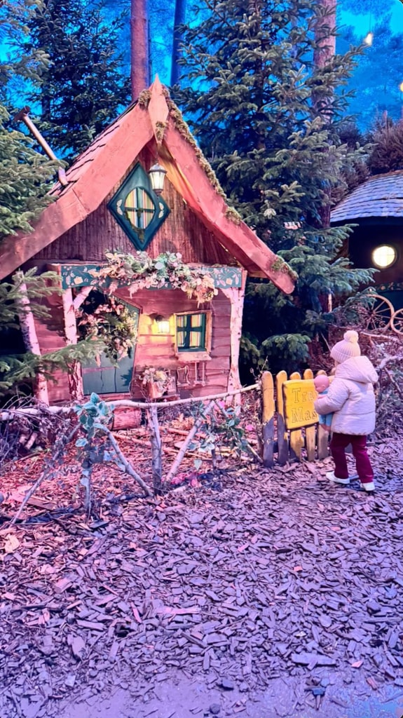 Lady Kitty Spencer's daughter, Athena, walking around Lapland UK