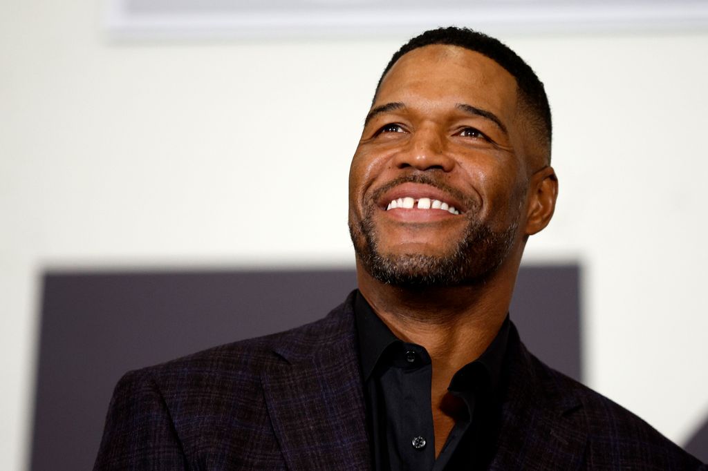 Former NFL player and FOX NFL Sunday Pregame Analyst Michael Strahan speaks to the media during FOX Sports Media Day at Ernest N. Morial Convention Center on February 06, 2025 in New Orleans, Louisiana.