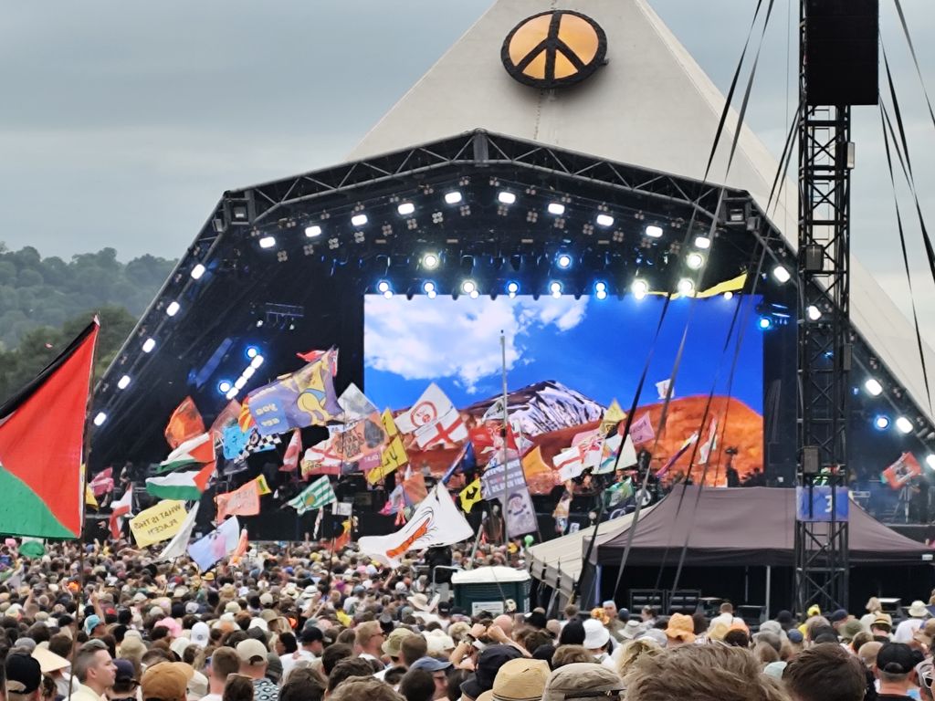 The famous Pyramid stage 