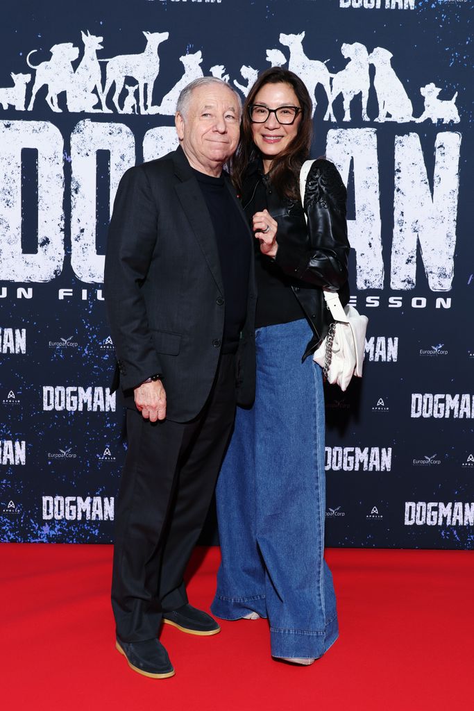 Jean Todt and Michelle Yeoh at a film premiere