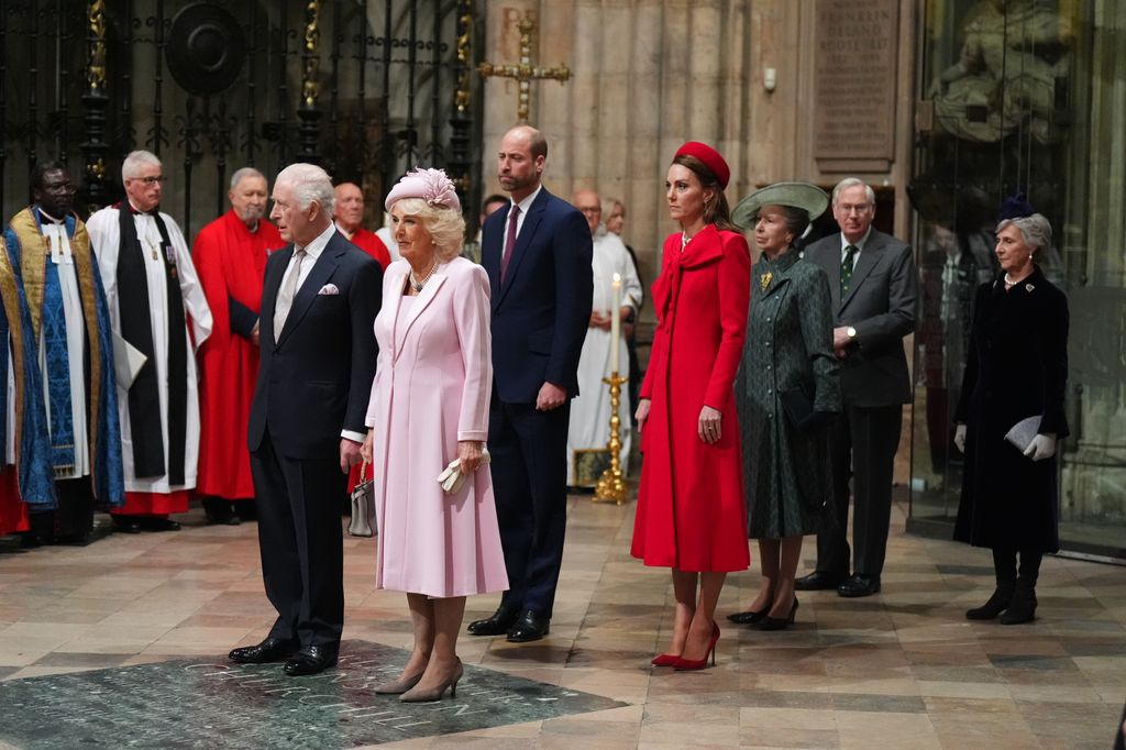 King Charles, Queen Camilla, Prince William and Princess Kate at Commonwealth Day service