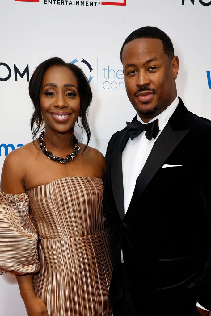 Abby Phillip and Marcus Richardson attend the Dionne Warwick Gala for Bowie State University at Cafe Milano on March 31, 2023 in Washington, DC