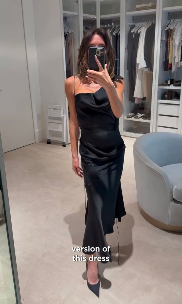 Victoria Beckham NYE dress