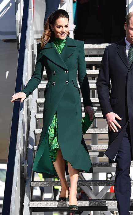 kate arrival outfit ireland