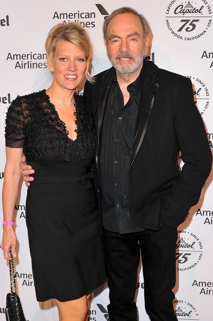 Neil first met his wife Katie McNeil Diamond on the set of his documentary where she served as a video producer