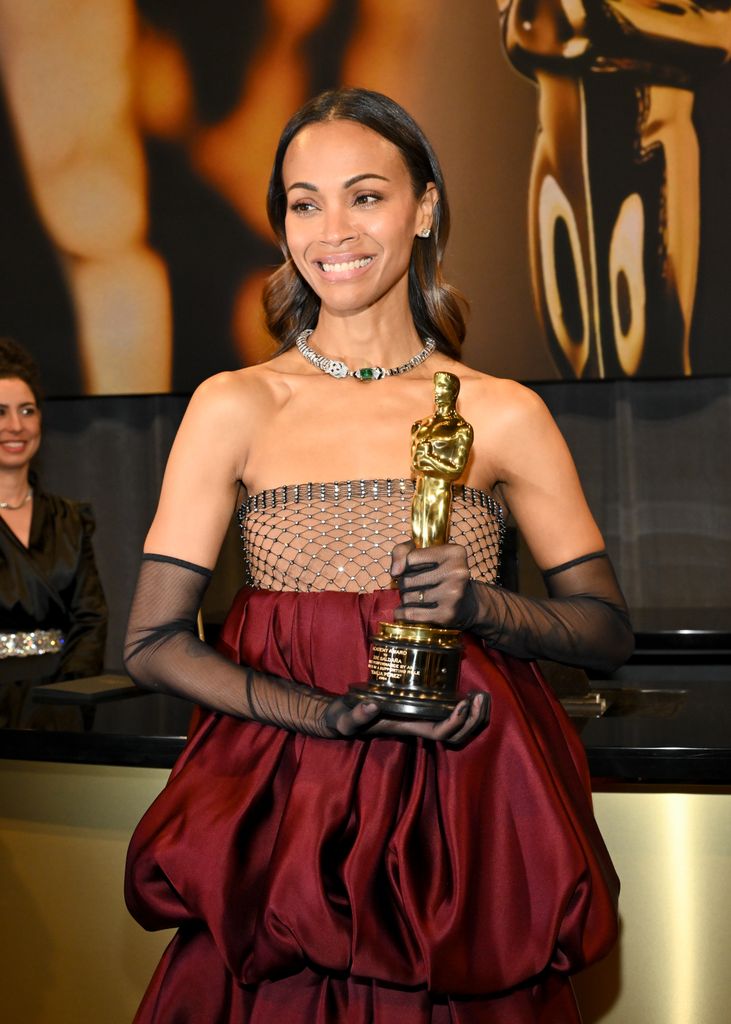 Zoe Saldana at the 97th Oscars 