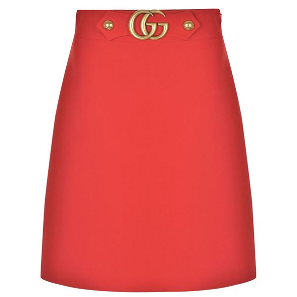 red skirt gucci