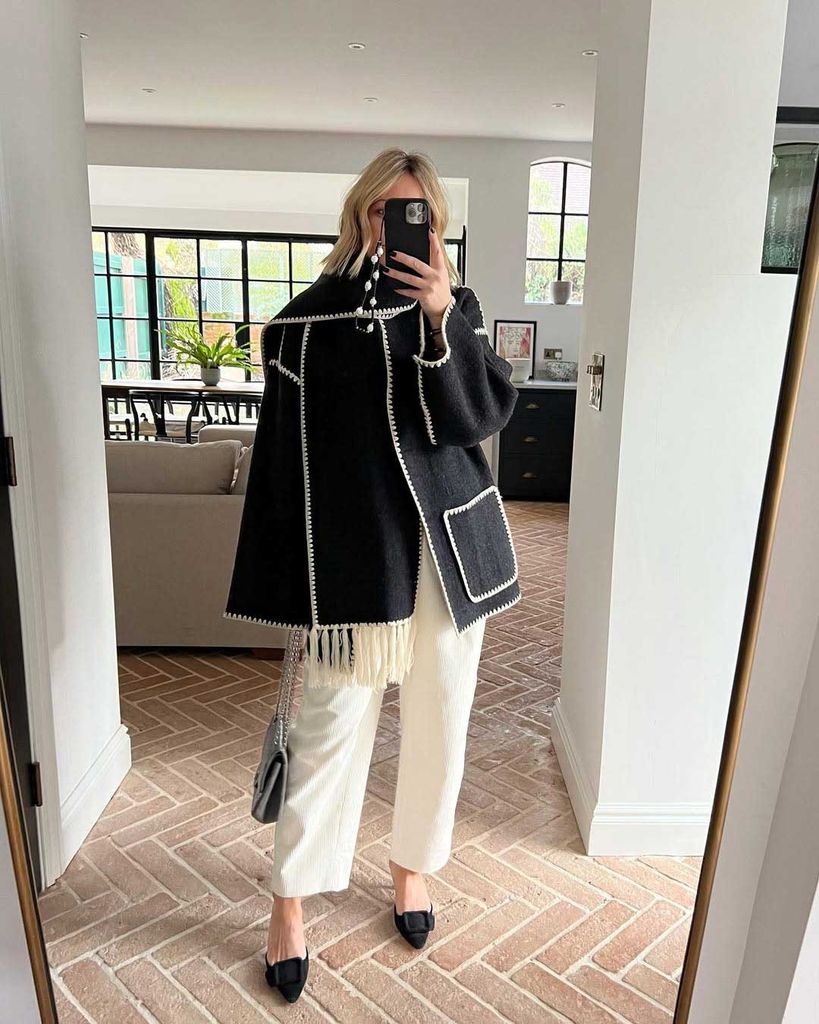 Emma Rose Thatcher in Toteme jacket