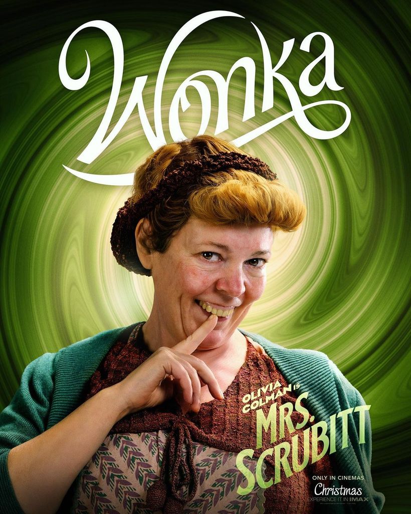 Olivia Colman como Sra. Scrubbit em Wonka