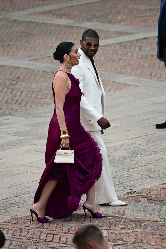 Usher arrives at Jeff and Lauren's wedding