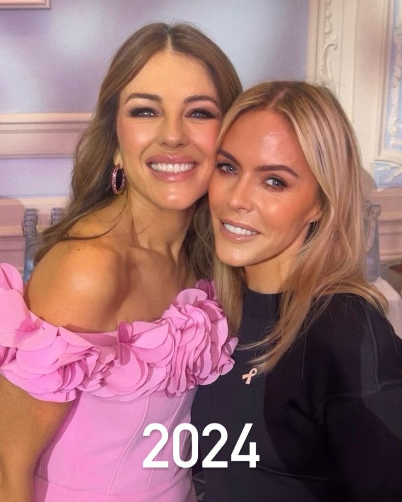 Elizabeth Hurley com Patsy Kensit