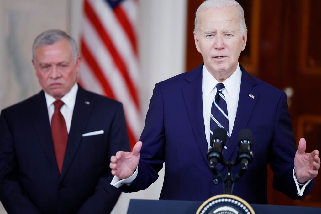 President Joe Biden giving a speech