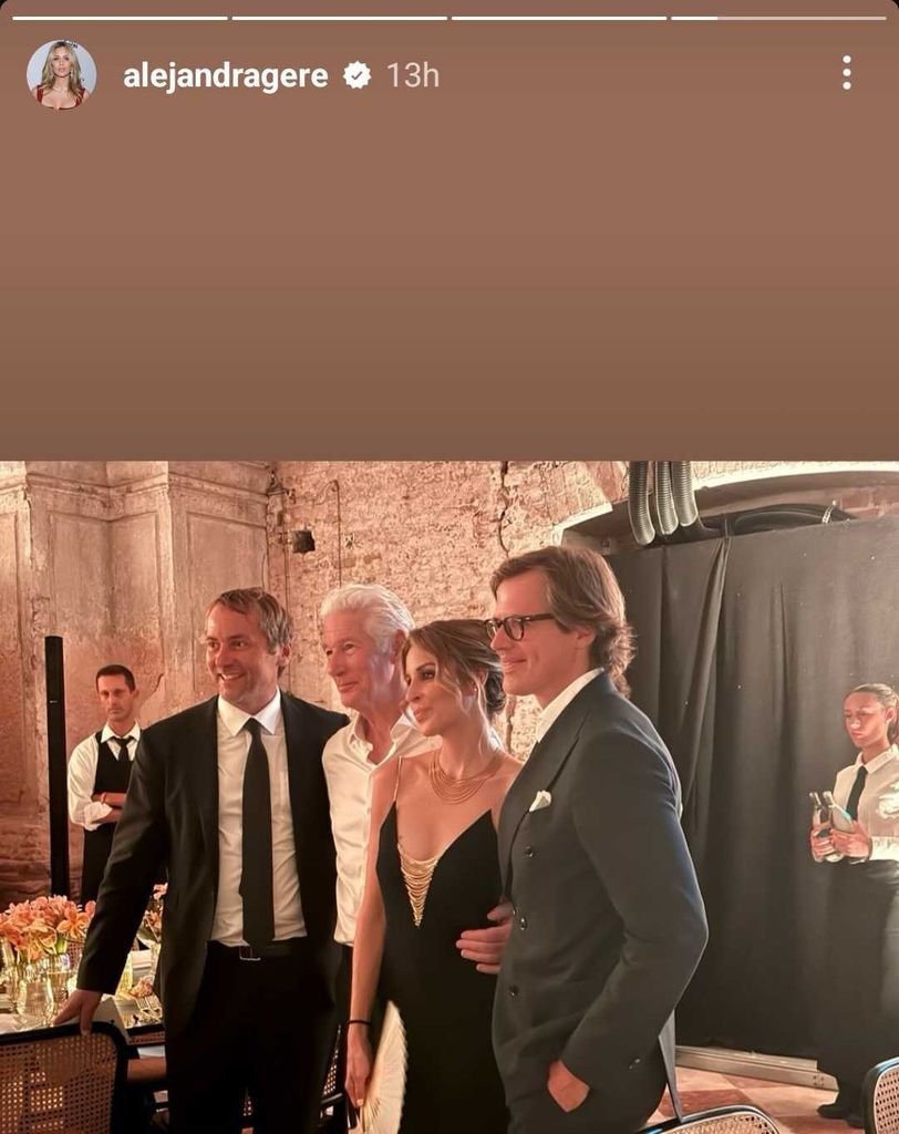 Richard Gere and his wife Alejandra in Venice