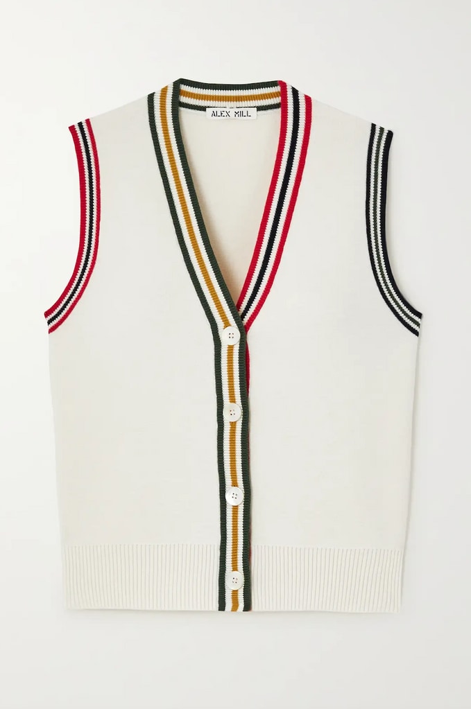 Alex Mill - Roland striped cotton and cashmere-blend vest