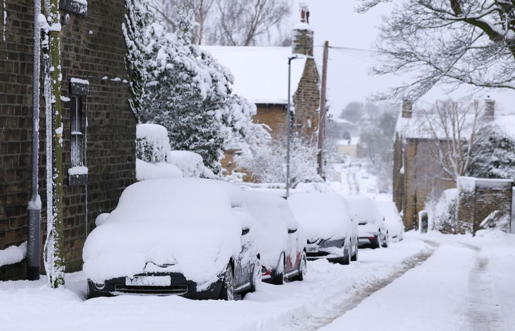 Remember to wipe the snow off the top of your car before setting off