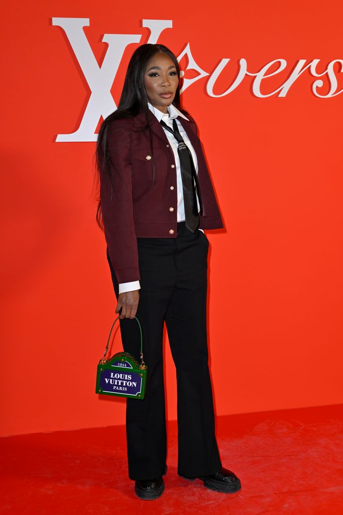 Venus Williams attends the Louis Vuitton Menswear Fall/Winter 2024-2025 show as part of Paris Fashion Week  on January 16, 2024 in Paris, France.