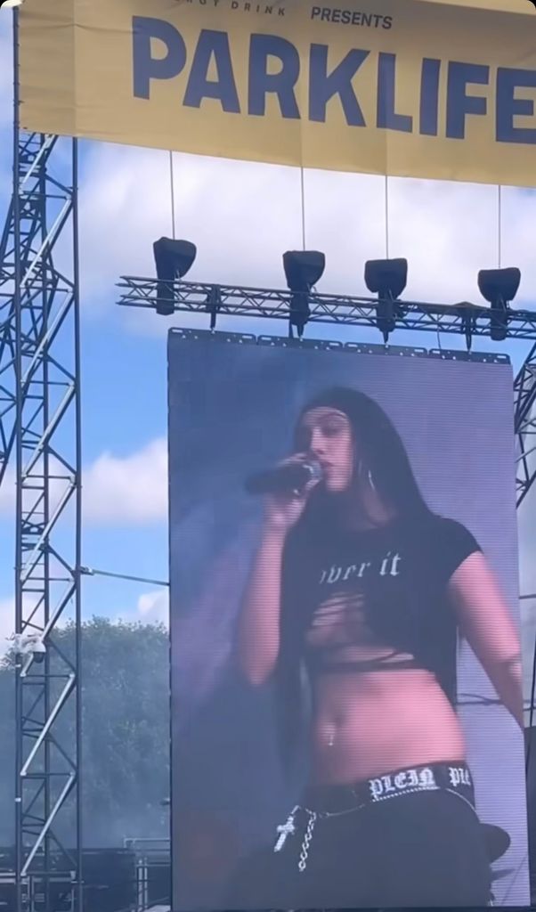 Lourdes Leon snapped during her performance at the Parklife Festival