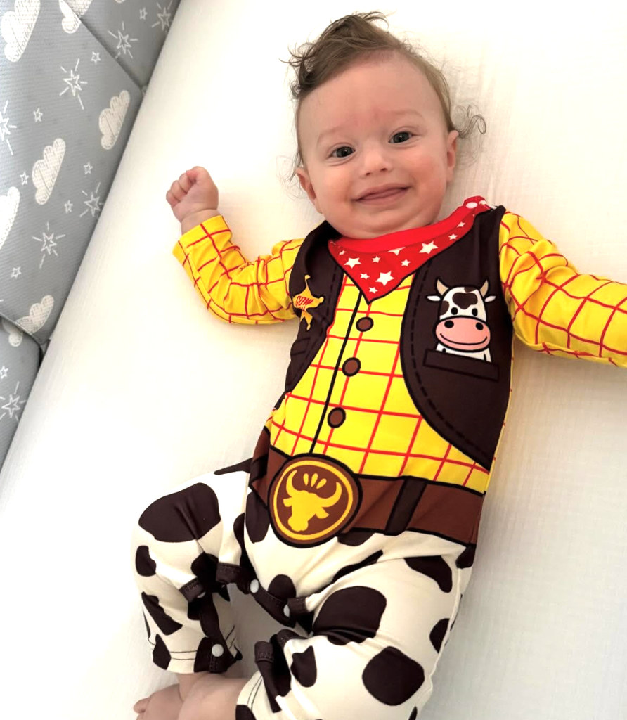 Baby Alexander dressed as Woody
