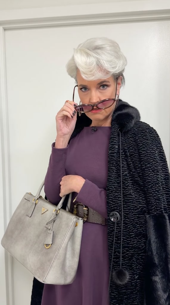 Savannah Guthrie dressed up as Miranda Priestly