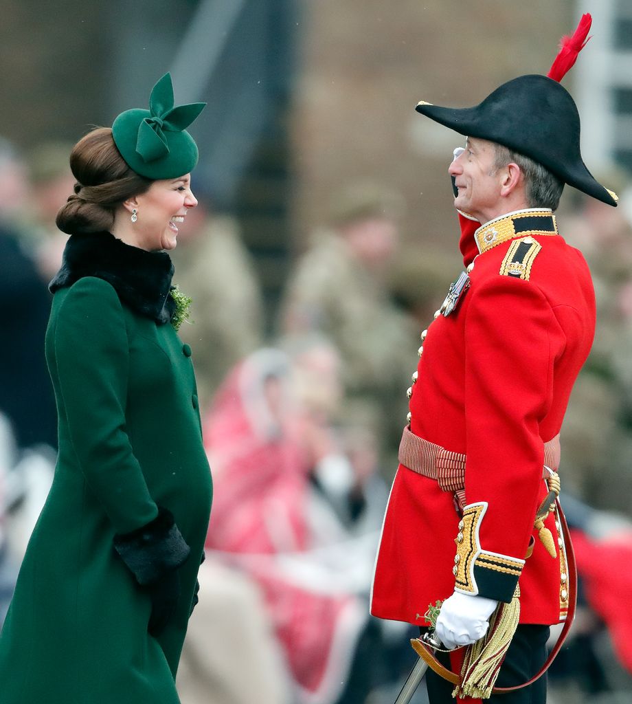 Kate Middleton laughing at St Patrick's Day parade