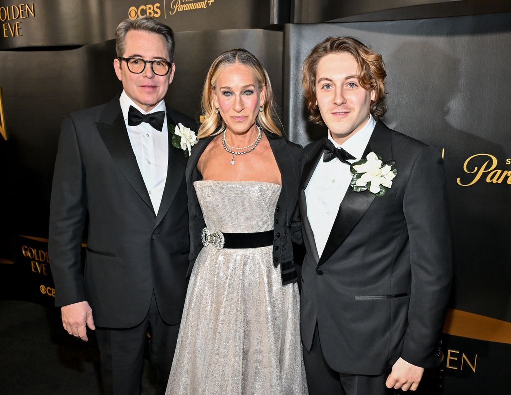 Matthew Broderick, Sarah Jessica Parker and James Wilkie Broderick red carpet