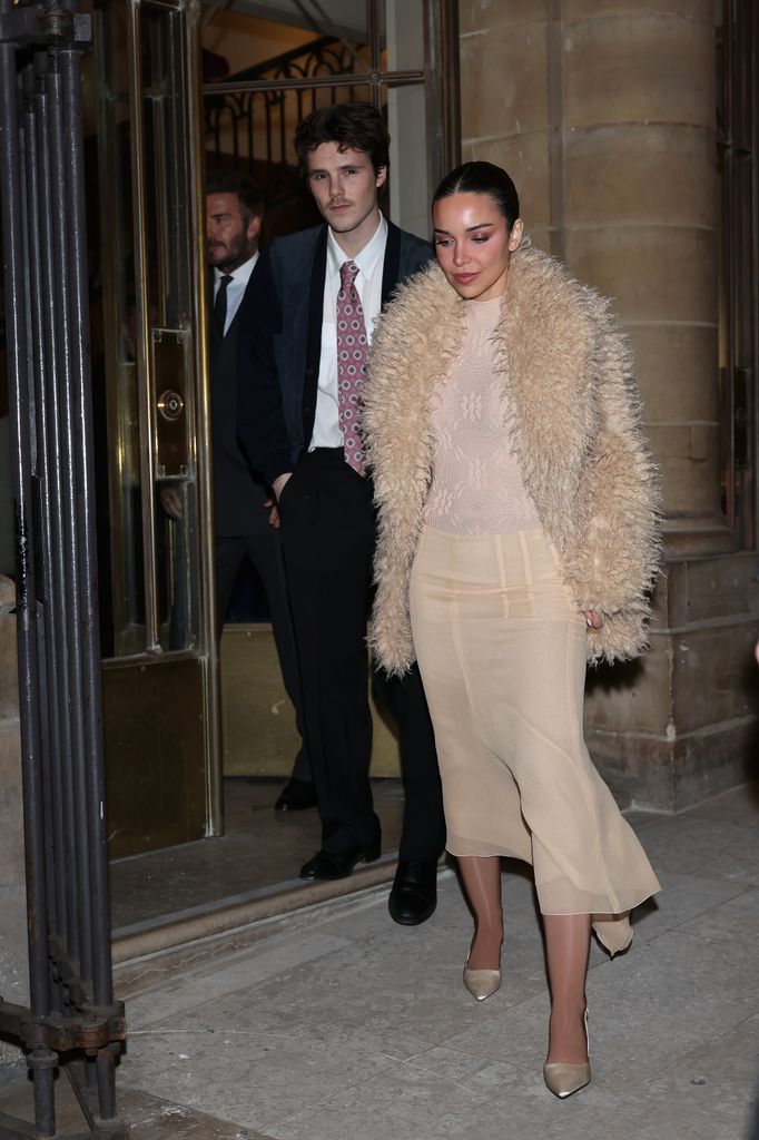 Cruz was seen with girlfriend Jackie following his mum Victoria's ceremony 