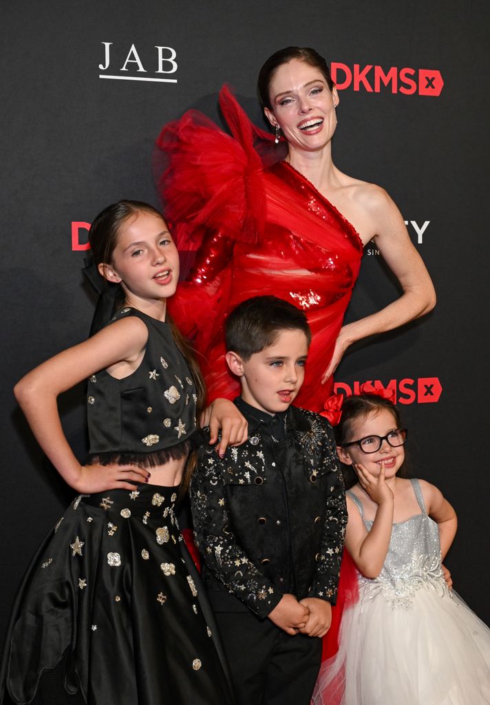 Coco Rocha and her kids Ioni Conran, Iver Conran, and Iley Conran at The DKMS 19th Annual Gala