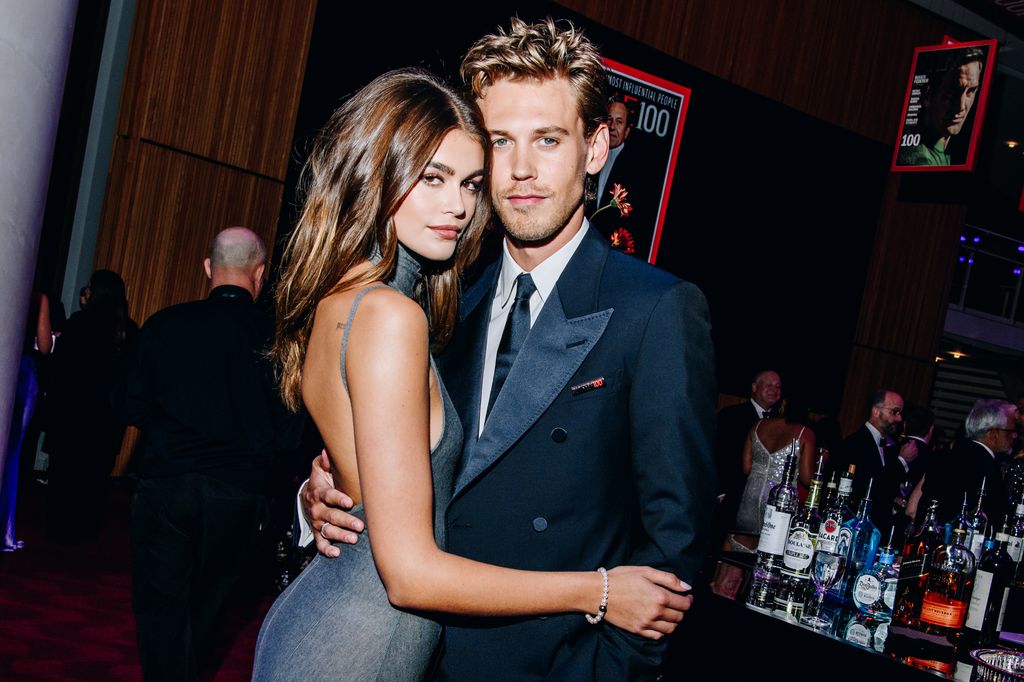 Kaia Gerber and Austin Butler at the TIME100 Gala held at Frederick P. Rose Hall on April 26, 2023 in New York City