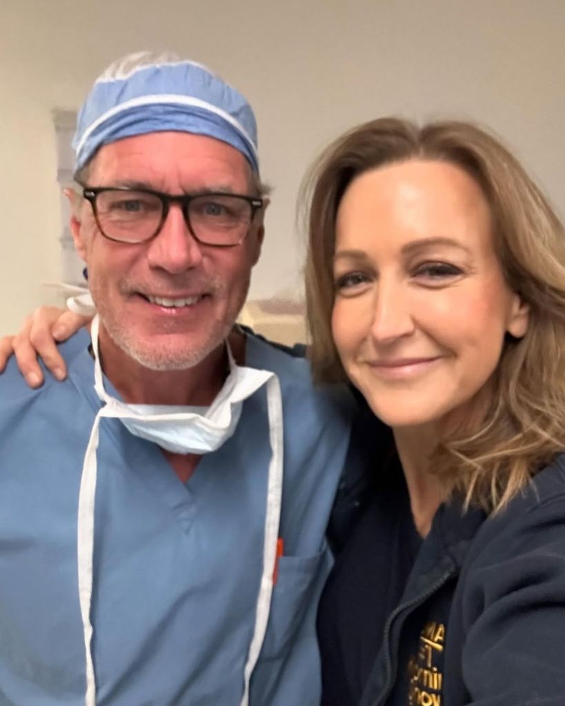 Lara Spencer with surgeon