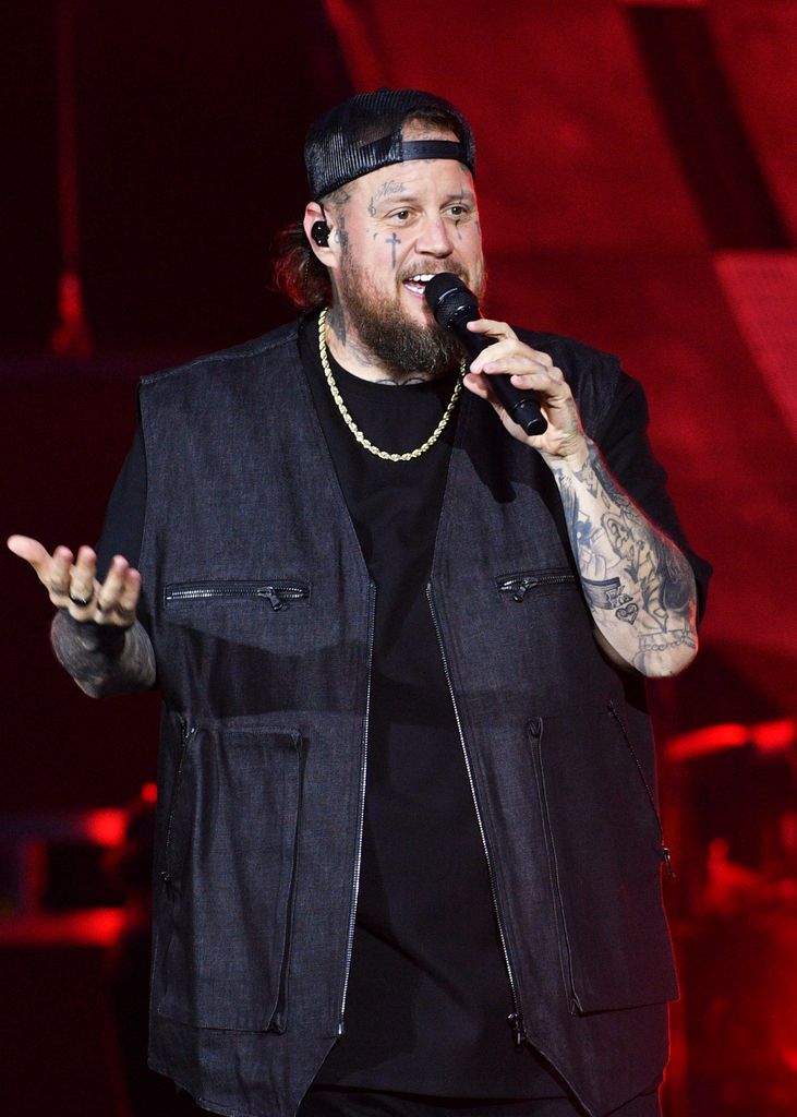 Jelly Roll performs as support to Post Malone during The Big Ass World Tour at Tottenham Hotspur Stadium on September 20, 2025 in London, England. (Photo by Jim Dyson/Getty Images)