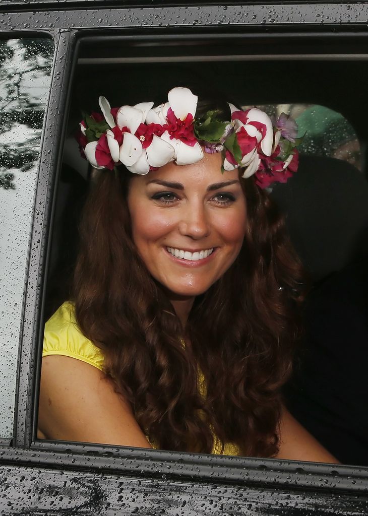 The Duchess of Cambridge visits the Cultural Village in the Solomon Islands, during the nine-day royal tour of the Far East and South Pacific in honour of the Queen's Diamond Jubilee.