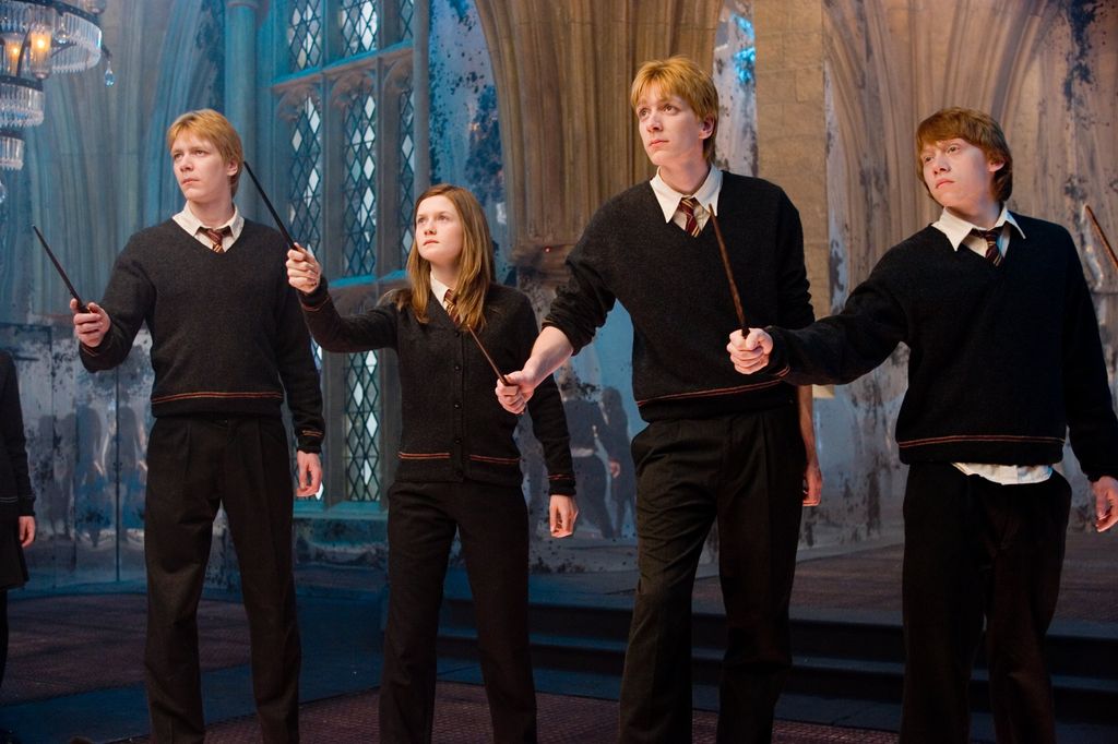The Weasley siblings in Harry Potter 5