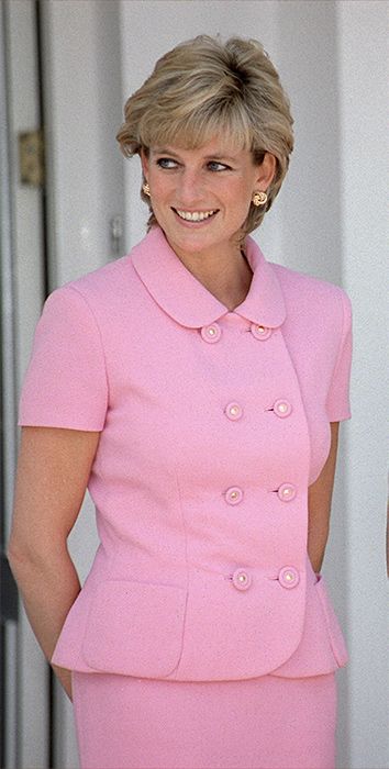 princess diana pink suit