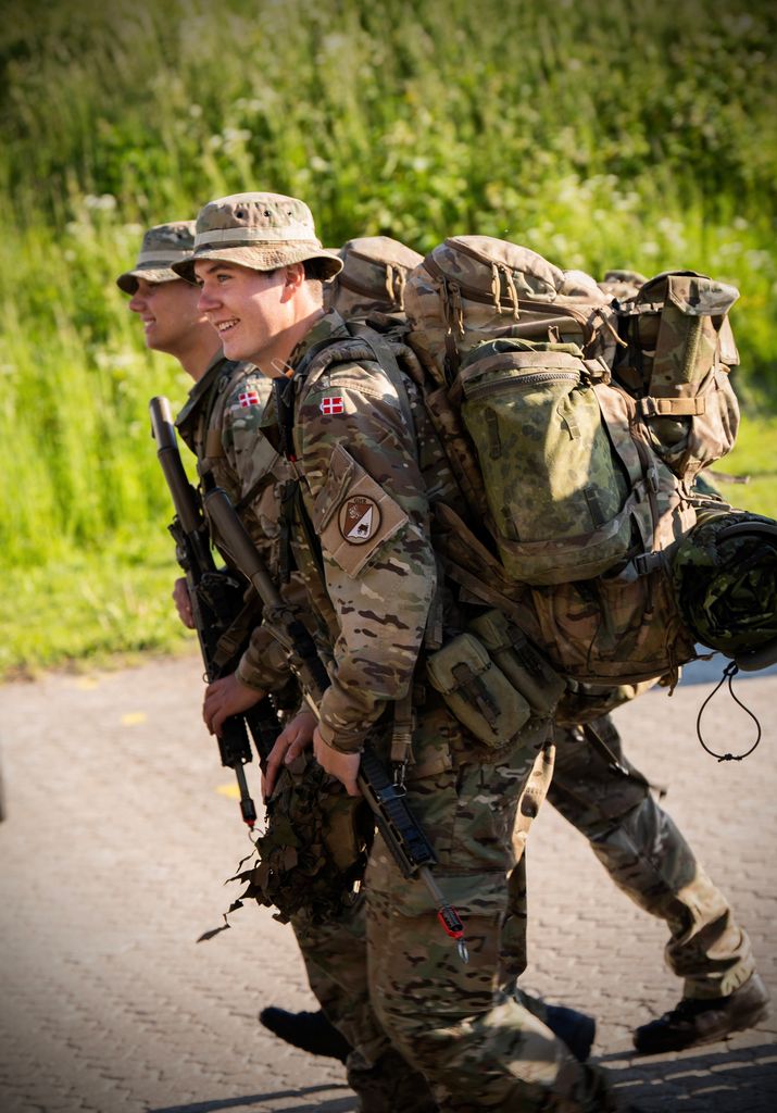Crown Prince Christian in combat fatigues