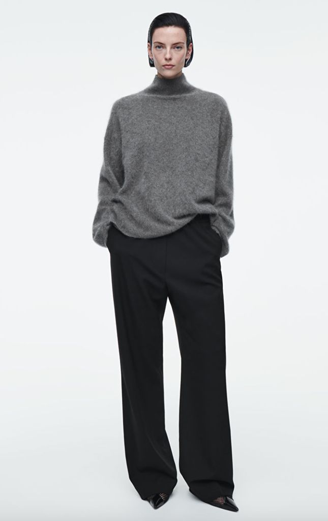 Cos wool trousers with elastic waist