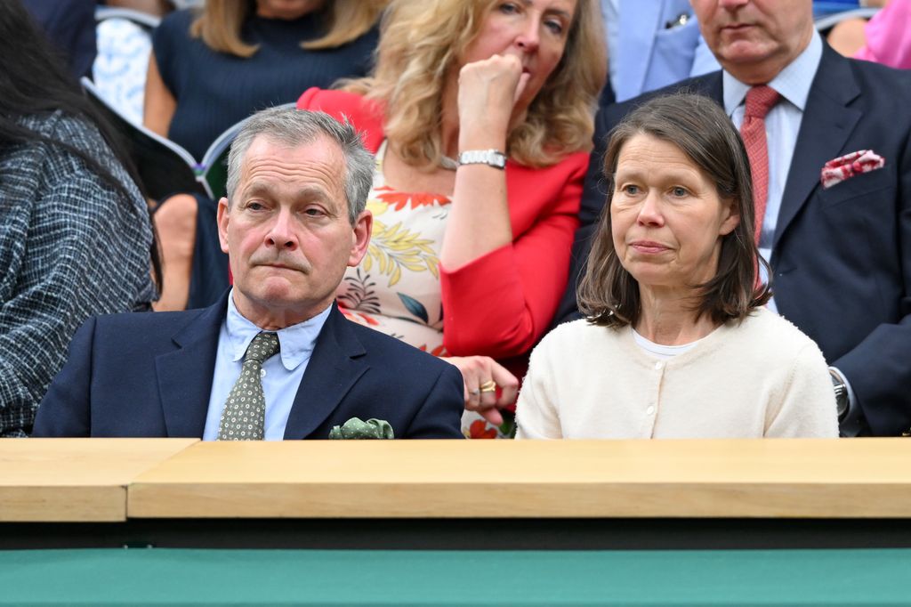 Lady Sarah Chatto with husband Daniel Chatto in royal box