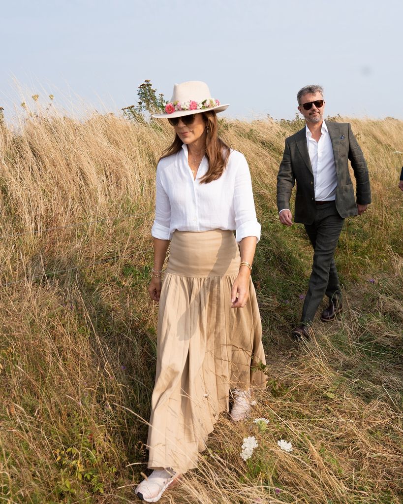 Frederik and Mary walking through Voderup Klint