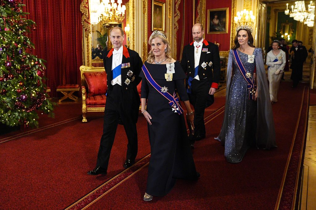 Edward, Duke of Edinburgh and his wife Sophie, Duchess of Edinburgh are pictured on December 3, 2025